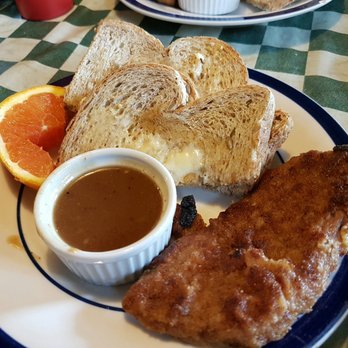 Fraser Park Restaurant - Toast with Schnitzel & Gravy - Breakfast & Brunch Near Me - Burnaby, British Columbia Fraser Park Restaurant - Toast with Schnitzel & Gravy - Breakfast & Brunch Near Me - Burnaby, British Columbia