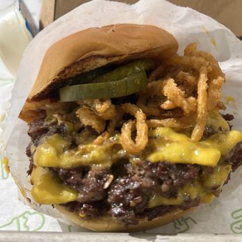 Shake Shack Newbury Street - Smoky Classic BBQ Hamburger Sandwich (double patties) - Burgers Near Me - Boston, Massachusetts Shake Shack Newbury Street - Smoky Classic BBQ Hamburger Sandwich (double patties) - Burgers Near Me - Boston, Massachusetts