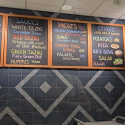 Sultan's Kite - Menu