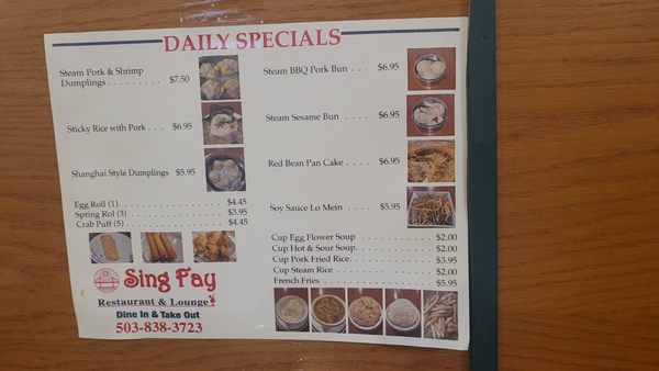 Menu photo 1 Sing Fay Monmouth, OR Menu photo 1 Sing Fay Monmouth, OR