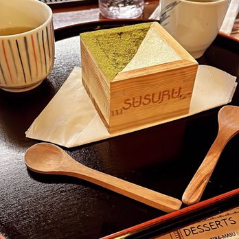Susuru - Green tea matcha tiramisu - Izakaya Near Me - Orlando, Florida Susuru - Green tea matcha tiramisu - Izakaya Near Me - Orlando, Florida
