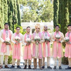 Villa Montalvo - Indian wedding photography at Villa Montalvo - groomsmen