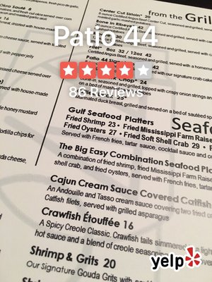 Menu photo 4 Patio 44 Hattiesburg, MS Menu photo 4 Patio 44 Hattiesburg, MS