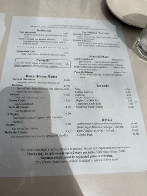 Menu photo 3 Della Santina's Sonoma, CA Menu photo 3 Della Santina's Sonoma, CA