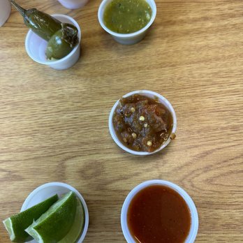 Leonardo's Mexican Food - The little cups you put your salsa etc in - Mexican Near Me - Indianapolis, Indiana