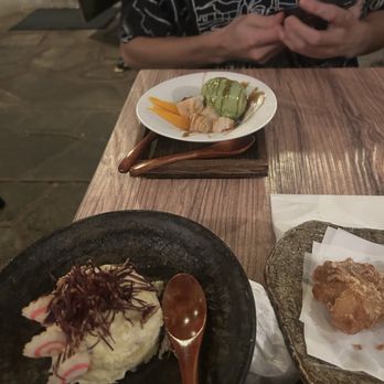 Zigu - potato salad and haupia matcha dessert - Seafood Near Me - Honolulu, Hawaii Zigu - potato salad and haupia matcha dessert - Seafood Near Me - Honolulu, Hawaii
