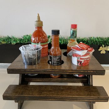 Ai Pono Cafe - Sauce holder. So cute! - Asian Fusion Near Me - Costa Mesa, California