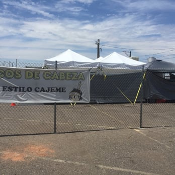 Tacos De Cabeza - a banner on a fence - Food Trucks Near Me - Tucson, Arizona Tacos De Cabeza - a banner on a fence - Food Trucks Near Me - Tucson, Arizona