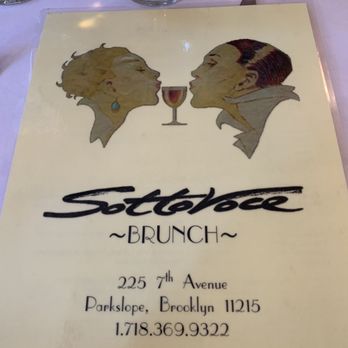 Sotto Voce - Menu - Italian Near Me - Brooklyn, New York