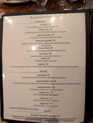 Menu photo 7 Anna And Lucio's Trattoria Maple, ON