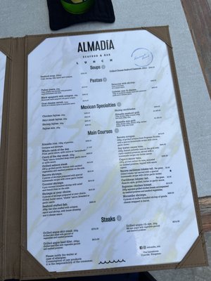 Menu photo 2 almadia Cancún, ROO Menu photo 2 almadia Cancún, ROO