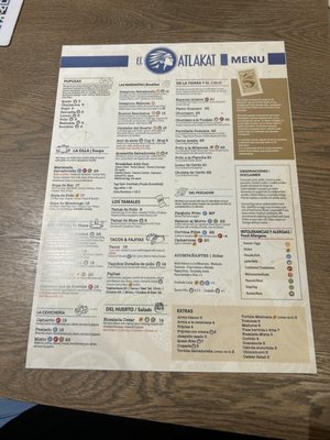 Menu photo 4 El Atlakat Miami, FL
