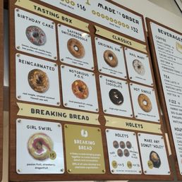 The ridiculous menu with their ridiculous prices on these so called donuts The ridiculous menu with their ridiculous prices on these so called donuts