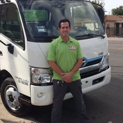 Go Junk Free America - 1st junk removal service in the nation with a Hino 195H HYBRID! We are "America's Greenest Junk Removal Service"!
