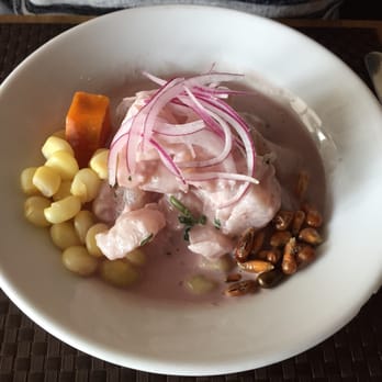 Ceviche Bar By Mixtura - Ceviche Botijero - fish, shrimp, octopus, and squid in a Peruvian olive base, aji limo, red onion, lime juice, and olive oil. - Latin American Near Me - Key Biscayne, Florida Ceviche Bar By Mixtura - Ceviche Botijero - fish, shrimp, octopus, and squid in a Peruvian olive base, aji limo, red onion, lime juice, and olive oil. - Latin American Near Me - Key Biscayne, Florida