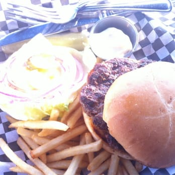 Anthony's Bell Street Diner - Feels like summer!  Sitting at the patio with my bestie and eating my fave $5 Kobe. - Seafood Near Me - Seattle, Washington
