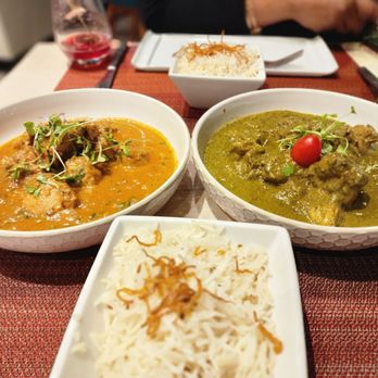 Kismet Modern Indian - homestyle chicken curry; nilgiri chicken; rice - Indian Near Me - Richmond, Virginia