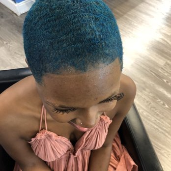 Brii Shears - Fade with color added and designs - Hair Stylists Near Me - Decatur, Georgia