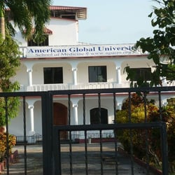 American Global University School of Medicine - The Front Entrance to the American Global University School of Medicine in the Caribbean.