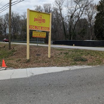 Jackie M's & Son - Easy to see sign by the road - Cheesesteaks Near Me - Augusta, Georgia