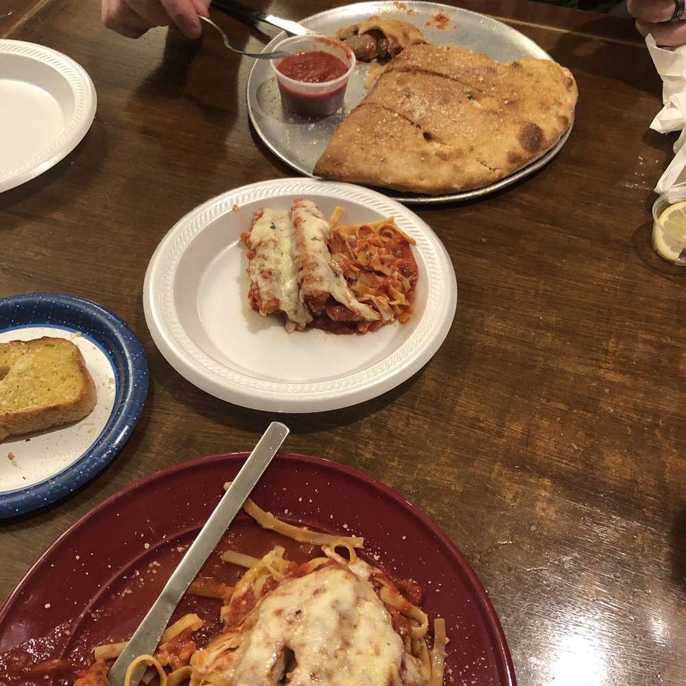 Chicken Alfredo and Stromboli Chicken Alfredo and Stromboli