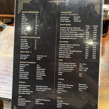 Sushi Masa - Drink menu - Sushi Bars Near Me - Plano, Texas Sushi Masa - Drink menu - Sushi Bars Near Me - Plano, Texas