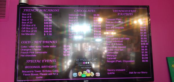 Menu photo 1 Le Macaron French Pastries St. Augustine, FL Menu photo 1 Le Macaron French Pastries St. Augustine, FL