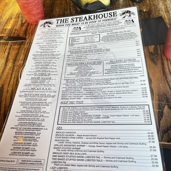The Steakhouse - Menu - Steakhouses Near Me - Wells, Maine The Steakhouse - Menu - Steakhouses Near Me - Wells, Maine