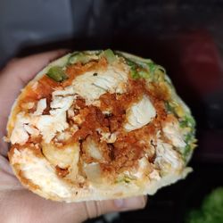 The District Tap - Inside the Buffalo chicken wrap