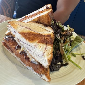 Truffles N Bacon Cafe - Luv Me Longtime Longanisa Melt Sandwich on One bread. - New American Near Me - Las Vegas, Nevada Truffles N Bacon Cafe - Luv Me Longtime Longanisa Melt Sandwich on One bread. - New American Near Me - Las Vegas, Nevada