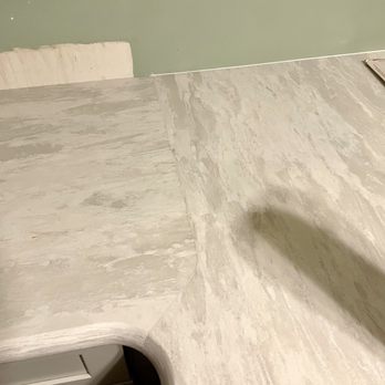 Progressive Dimensions - Dark, rough Seam and grains that do not flow. - Countertop Installation Near Me - Toms River, New Jersey