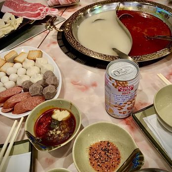 Grand HotPot - The ying yang hot pot - house and spicy miso! Ready to dip! - Hot Pot Near Me - Pacifica, California Grand HotPot - The ying yang hot pot - house and spicy miso! Ready to dip! - Hot Pot Near Me - Pacifica, California