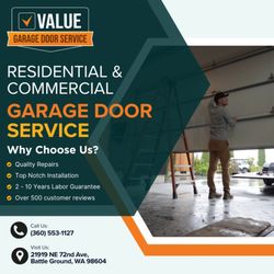 Value Garage Door Service - Value Garage Door Service provides fast, reliable repairs and maintenance for residential and commercial customers.
