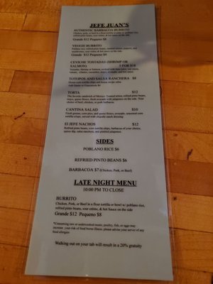 Menu photo 3 Jefe Juan's Portland, ME Menu photo 3 Jefe Juan's Portland, ME