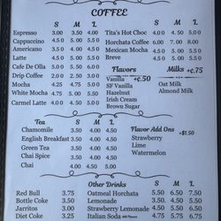 K-Bron - Drink menu