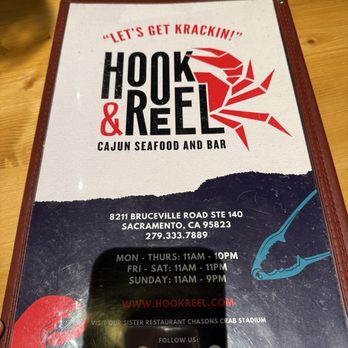 Hook & Reel Cajun Seafood & Bar - Menu - Seafood Near Me - Sacramento, California Hook & Reel Cajun Seafood & Bar - Menu - Seafood Near Me - Sacramento, California