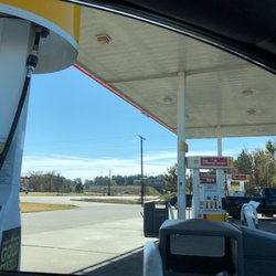 Shell - Half the gas pumps (a couple more behind me)