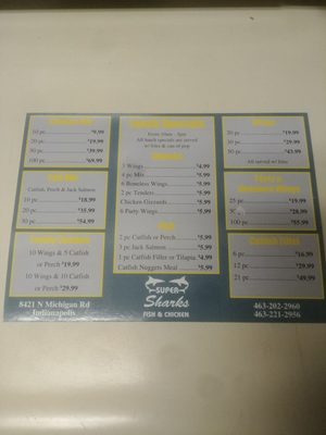 Menu photo 5 Big Sharks Fish and Chicken Indianapolis, IN