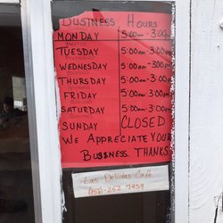 Las Delicias Cafe - Business hours...
