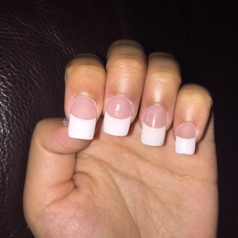 Spa By Nancy - The index and middle nail looks lumpy with too much acrylic near the cuticle. Also some dents on them. - Nail Salons Near Me - Braintree, Massachusetts