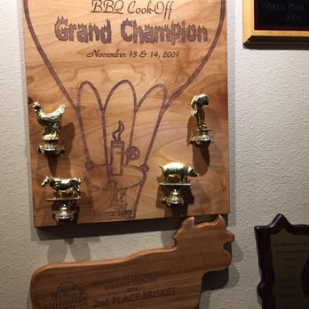 Smokey D's BBQ - Their walls are bunch of their awards! - Barbeque Near Me - Des Moines, Iowa