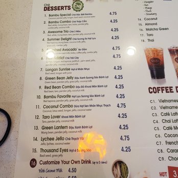 BAMBU - Menu - Bubble Tea Near Me - Houston, Texas