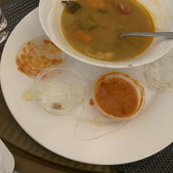 Cafe Tazza - Hair in the Rava Dosa and sambhar - Bakeries Near Me - Dublin, California