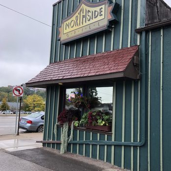 Northside Grill - Exterior on a rainy Fall morning. - Diners Near Me - Ann Arbor, Michigan
