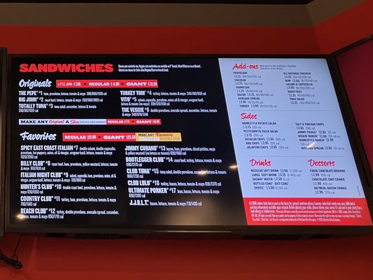 Menu photo 2 Jimmy John's New York, NY Menu photo 2 Jimmy John's New York, NY