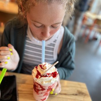 Big Orange | West Little Rock - Strawberry milkshake. The chocolate didn't have a chance for a pic! - Burgers Near Me - Little Rock, Arkansas