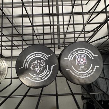 Big Boy Arena - Souvenir pucks on sale. - Skating Rinks Near Me - Fraser, Michigan