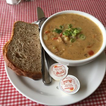 The Dancing Moose Cafe - Large lobster chowder with homemade bread. - Cafes Near Me - Birch Plain, Nova Scotia The Dancing Moose Cafe - Large lobster chowder with homemade bread. - Cafes Near Me - Birch Plain, Nova Scotia