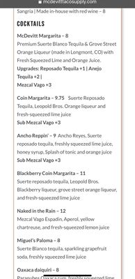 Menu photo 3 McDevitt Taco Supply Boulder, CO