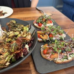 Collette's - Brussel sprouts and summer crostini